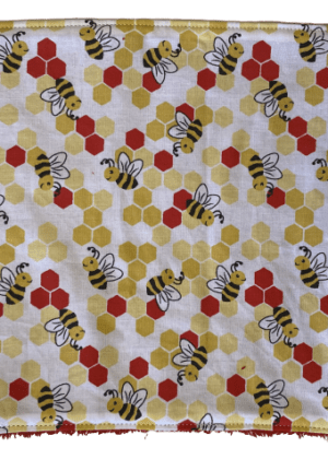 Lot de 5 Essuies tout lavables en stock – motif Abeilles