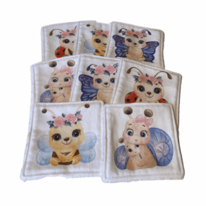 Lot de 8 lingettes lavables
