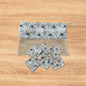 Ensemble Filet de Lavage + Lingettes Lavables Réutilisables