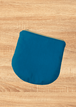 Pochette plate arrondie molletonnée